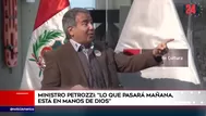 Petrozzi: "Lo que pasará mañana está en manos de Dios, si cometí errores los acepto"