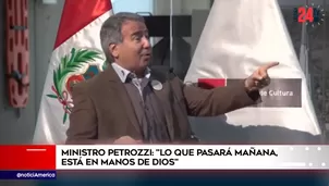 Ministro de Cultura, Francisco Petrozzi. América Noticias