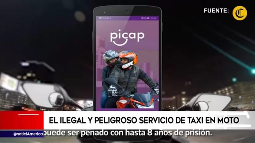 Picap Perú, el ilegal y peligroso servicio de taxi en moto 