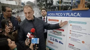 Alcalde Jorge Muñoz se refirió al 'Pico y placa' para camiones. Video: Canal N / Foto: El Comercio