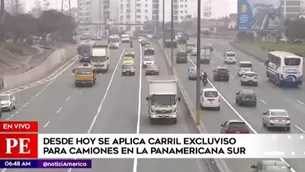 Ocurre en la Panamericana Sur. Foto: América TV