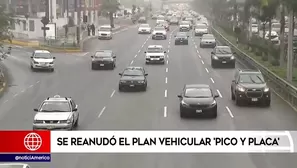 Plan 'Pico y placa'.