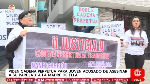 Piden cadena perpetua por doble feminicidio en Carabayllo. Foto: América Noticias