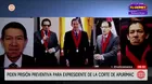 Piden prisión preventiva para expresidente de Corte de Apurímac