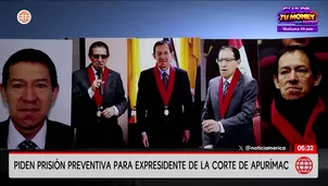 Piden prisión preventiva para expresidente de la Corte de Apurímac. Foto y video: Unidad de investigación