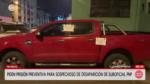 Piden prisión preventiva para policía por desaparición de suboficial en Huaraz. Foto: América Noticias Piden prisión preventiva para policía por desaparición de suboficial en Huaraz. Foto: América Noticias