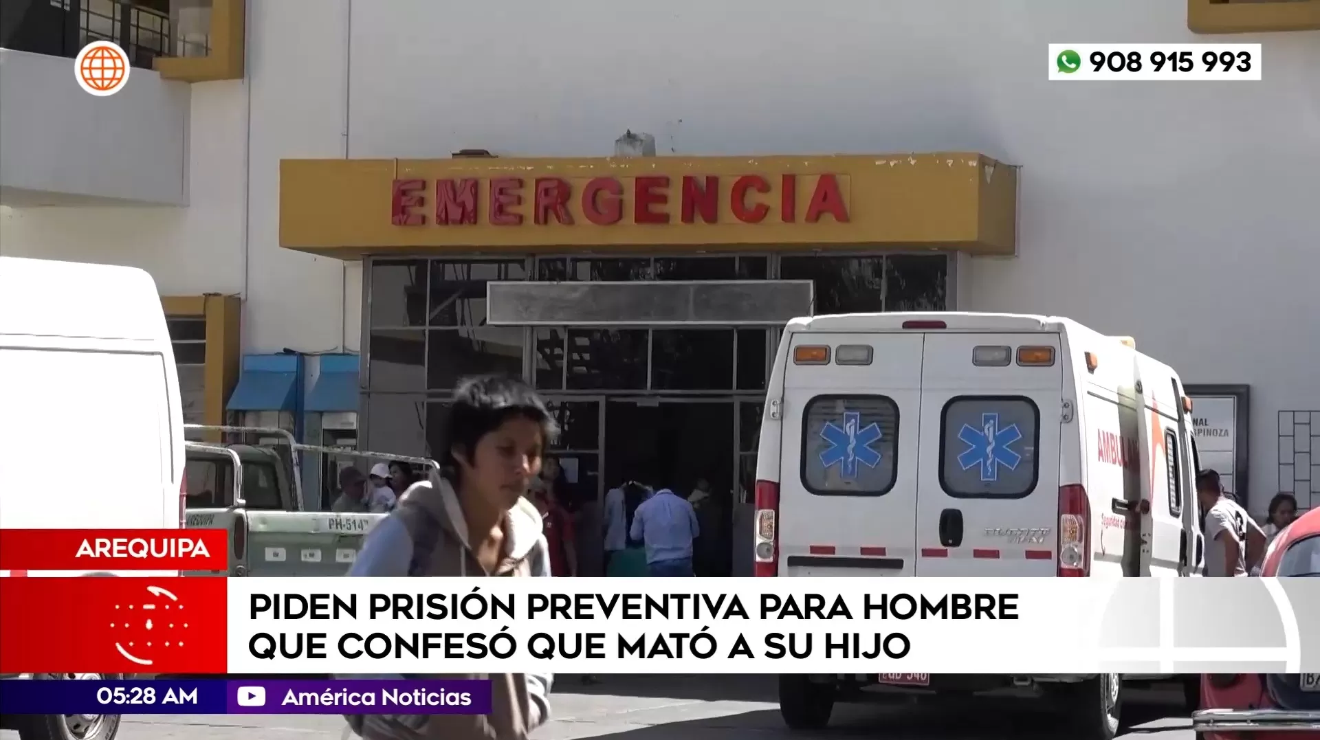 Piden prisión preventiva para venezolano que confesó que mató a su hijo en Arequipa. Foto: América Noticias