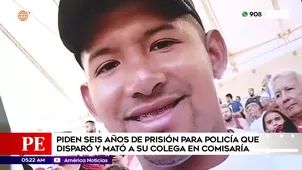 Piden seis años de prisión para policía que disparó y mató a su colega en comisaría. Foto y video: Unidad de investigación