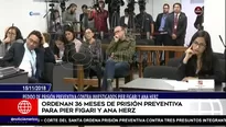 El juez precisó que la disposición se dio a fin de evitar que Figari y Herz abandonen el país. Foto: captura de TV