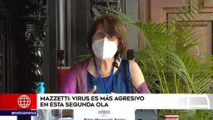 Pilar Mazzetti, ministra de Salud. América Noticias