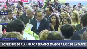 Ricardo Pinedo en el velorio de Alan García. Foto: Canal N