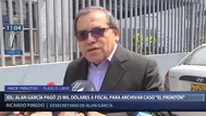 Pinedo: "Nadie en vida sindicó a Alan García de haber recibido dinero"