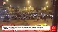 Piques ilegales en avenida Canta Callao en San Martín de Porres