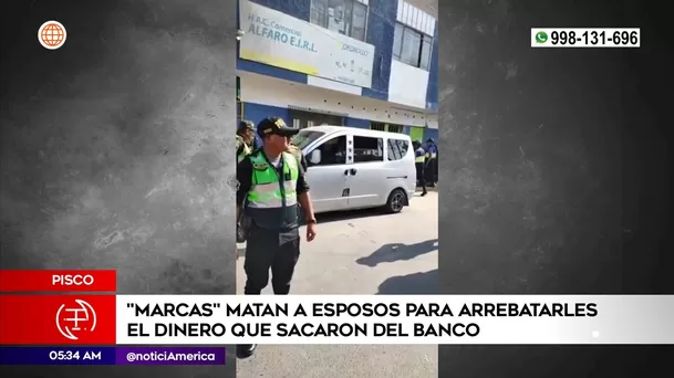 Asesinato y asalto en Pisco. Foto: América Noticias
