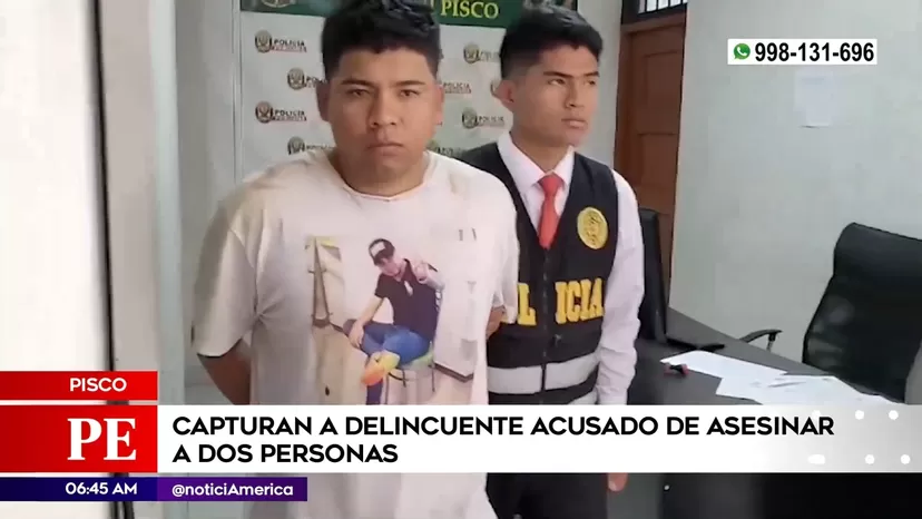 Pisco: Policía capturó a delincuente acusado de asesinar a dos personas