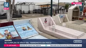 Familiares llegaron al cementerio general de Pisco a recordar a los fallecidos por el terremoto del 15 de agosto de 2007