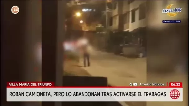 Roban camioneta a balazos en Villa María del Triunfo/ América Noticias