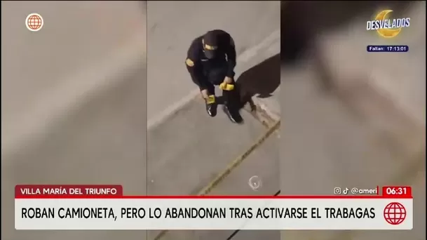Delincuentes armados golpean a chofer y le roban camioneta en Villa María del Triunfo/ América Noticias