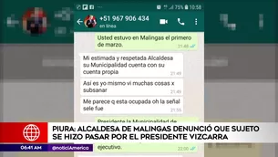 Mensajes de WhatsApp de supuesto presidente Vizcarra.