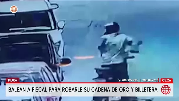 Piura: Balean a fiscal durante asalto frente a su familia. Foto: América Noticias