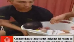 Bebé rescatado en Catacaos. América Noticias