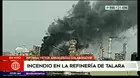 Piura: Bomberos controlan incendio en nueva Refinería de Talara