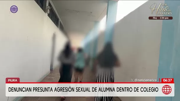 Piura: Denuncian presunta violación a escolar en colegio de Talara. Foto: América Noticias Piura: Denuncian presunta violación a escolar en colegio de Talara. Foto: América Noticias