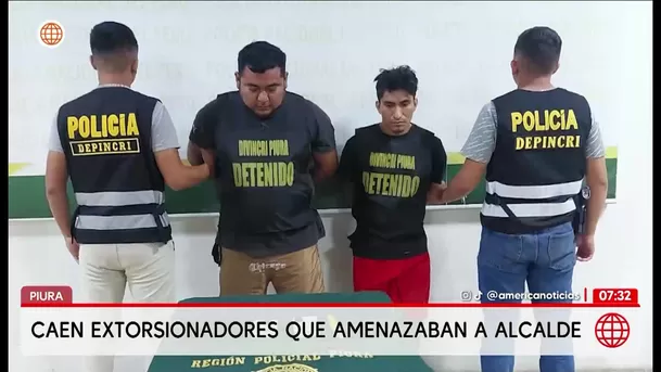 Extorsionaban a alcalde de Ayabaca y a contratistas de obra en Piura. Foto: América Noticias Extorsionaban a alcalde de Ayabaca y a contratistas de obra en Piura. Foto: América Noticias