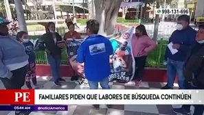 Familiares de los pescadores piden mayor apoyo a la capitanía.