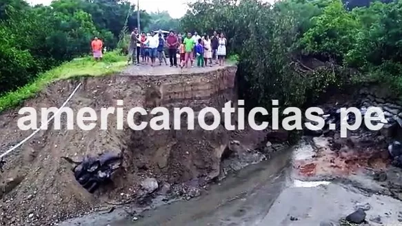 El forado aisló a 8 caseríos. Foto: América Noticias