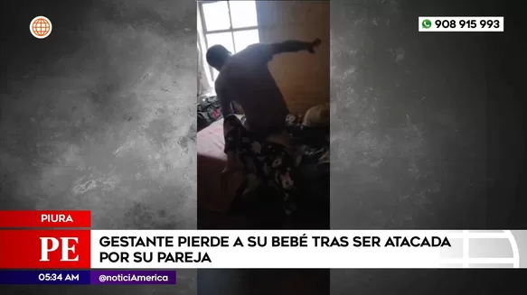 Mujer perdió a su bebé tras ser golpeada por su pareja. Foto: América Noticias