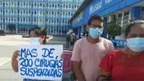 Pacientes piden atención debido a que hospital no puede realizar cirugías / Foto: Canal N