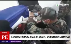 Piura: Incautan droga camuflada en asiento de mototaxi - Noticias de piura
