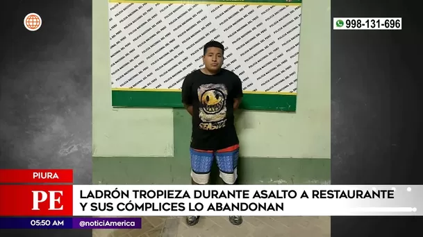 Delincuente fue capturado | Imagen: América Noticias