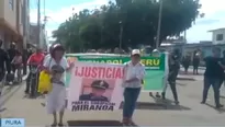 La marcha se realizó por las principales calles de Piura. Foto: Canal N