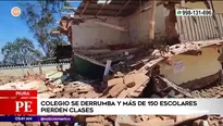 Colegio se derrumbó en Piura. Foto y video: América Noticias