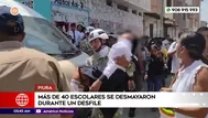 Piura: Más de 40 escolares se desmayaron durante desfile