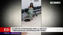 Mujer protagonizó escándalo en comisaría.