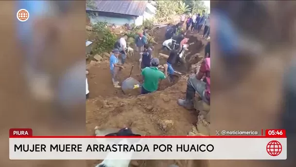 Piura: Mujer muere arrastrada por huaico en Ayabaca. Foto: América Noticias