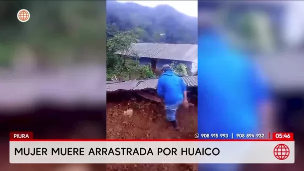 Piura: Mujer muere arrastrada por huaico en Ayabaca. Foto: América Noticias