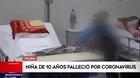 Piura: Niña de 10 años falleció por COVID-19