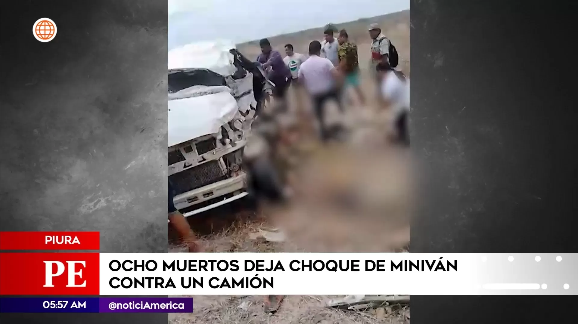 Accidente de tránsito en Piura. Foto: América Noticias