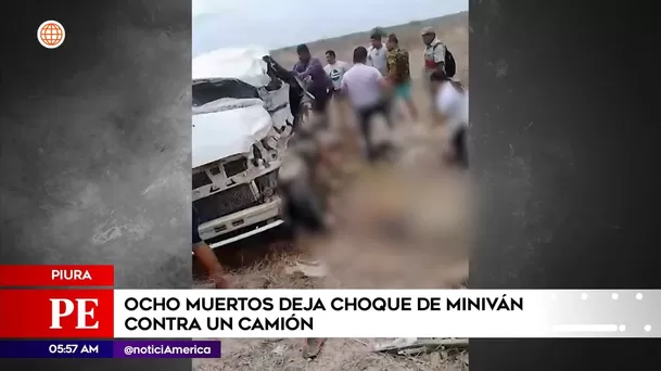 Accidente de tránsito en Piura. Foto: América Noticias Accidente de tránsito en Piura. Foto: América Noticias