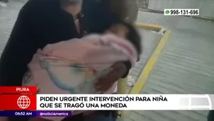 Mientras la moneda no sea extraída, la niña no puede tomar ni comer nada.