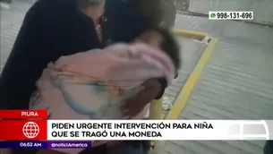 Mientras la moneda no sea extraída, la niña no puede tomar ni comer nada.