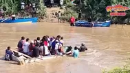 Piura: Población arriesga la vida cruzando el río Cardenal en Chulucanas