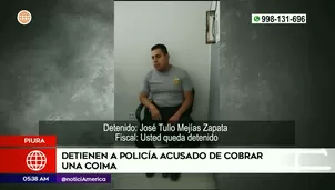 Policía acusado de cobrar coima en Piura. Foto y video: América Noticias