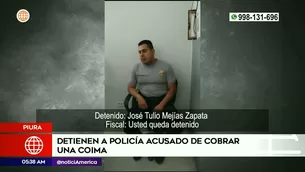 Policía acusado de cobrar coima en Piura. Foto y video: América Noticias