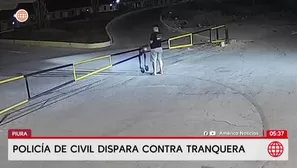 Un policía en Piura disparó contra una tranquera para salir de un condominio. Foto y video: América Noticias