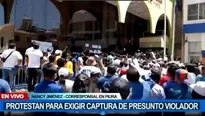 Piura: protestan en municipio para exigir captura de presunto violador de una niña